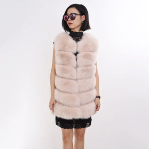 المصنع بسعر الجملة صدرية فرو الثعلب سترة فرو روسية للنساء الشتاء - Product Image 3