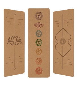 Estera antideslizante para hacer ejercicio en <span class=keywords><strong>casa</strong></span> para niños, esteras de goma de corcho grueso Tpe para Yoga, Pilates, respetuo - Product Image 5