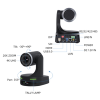 Kamera Konferensi NDI 20X HD 1080p Harga Terjangkau, Peralatan Video Konferensi USB dengan Rotasi