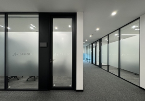 <span class=keywords><strong>Cloison</strong></span> modulaire en verre facile à installer, double vitrage, ignifuge, mobilier <span class=keywords><strong>de</strong></span> bureau - Product Image 5