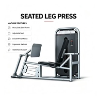 Machine de presse à jambes assise commerciale à charge par poulie, équipement de gym pour l'entraînement de la force des membres inférieurs, machine de fitness très vendue