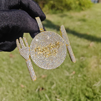 Ensemble de vaisselle Hip-Hop 2025 avec pendentif en zircon incrusté de cuivre, collier simple et élégant, bijoux tendance