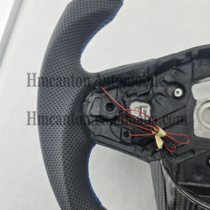 New Product <b>Explosion</b> LED Carbon Fiber Perforated Leather Steering Wheel for Toyota GR Supra Car Steering Wheel - Product Image 4