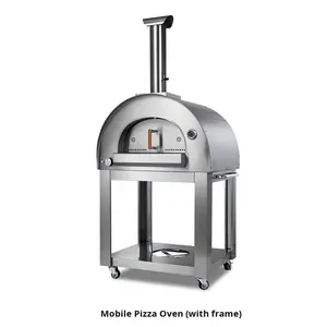 Four à pizza de style <span class=keywords><strong>italien</strong></span> européen, grill extérieur, cour, acier inoxydable, <span class=keywords><strong>charbon</strong></span> de bois, propane, <span class=keywords><strong>barbecue</strong></span>, four à rôtir, flamme - Product Image 2