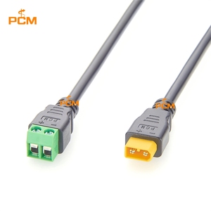 Cabo Amass XT30 Macho para Bloco de Terminais de 2 Pinos 18AWG Overmoldado para Drones DIY, Robôs, Impressoras 3D e Sistemas Embutidos - Product Image 3