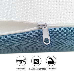 Surmatelas amovible en mousse à mémoire de forme de gel de refroidissement à débit d'air de 3 pouces pour la maison ou les chambres d'hôtel - Product Image 6