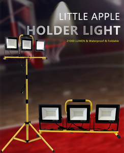 Portable Super Bright Three Head 150W Flood <b>Light</b> With Telescopic Tripod <b>LED</b> Work Lamp for Building Construction WD-961 Construc - Product Image 3