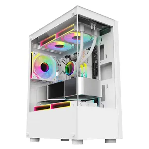 Customized Newest Design Transparent Window Micro ATX Desktop Pc Gaming Computer Cases Wholesale Gaming Computer Cases Towers