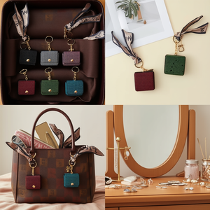 Llavero de Bolso Pequeño con Adornos de Diamantes y Colgante de Bufanda, 2 por Color, Caja de 600 Unidades - Product Image 3