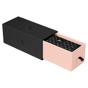 Scatola Regalo Rigida con Cassetto Scorrevole in Carta Artistica Personalizzata, Stampa UV, Goffratura e Verniciatura per Gioielli e Cosmetici - Product Image 1