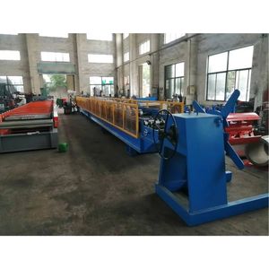 Macchina per Formatura a Rullo di Grondaie Quadrate <span class=keywords><strong>in</strong></span> Metallo, Acciaio e Alluminio 0.3-0.5mm 3x4'' con Macchina per Gomiti - Product Image 2