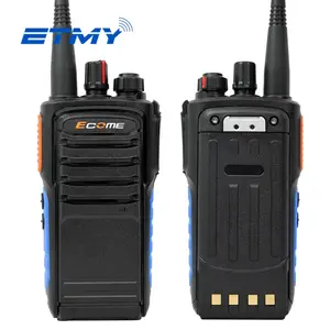 ET-980 walkie-talkie genggam 5km, radio dua arah luar ruangan layar jarak jauh besar vhf uhf