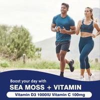 Gouttes liquides de mousse de mer premium, huile de nigelle, mousse de mer irlandaise avec racine de bardane et fucus pour stimuler l'immunité