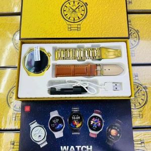 Montre connectée Watch 4 Pro avec double bracelet et cadran rond, compatible Smart Watch4 Pro - Product Image 4