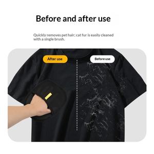 Gant électrostatique pour enlever les poils d'animaux, brosse double sens, peigne anti-poils collants, grattoir - Product Image 1