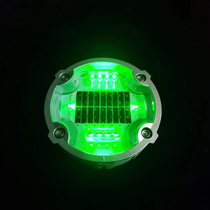 ไฟเตือนจราจรแบบฝัง LED 10 ดวง IP68 พลังงานแสงอาทิตย์ แสงสีขาวอุ่น มุมลำแสง 360 องศา ชาร์จไฟได้ พร้อมเซ็นเซอร์ตรวจจับแสง ประหยัดพลังงาน - Product Image 1
