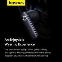 Écouteurs sans fil Baseus CM10 Bluetooth avec basses profondes, étui de chargement portable, ajustement confortable