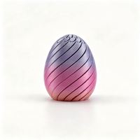 Office Desk Toy 3D Printed Spiral Fidget Egg Biodegradable PLA Material Smooth Spiral Twist Premium Stocking Stuffer Gift Dec