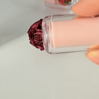 3ml lege lippenbalsem tubes rond, op maat gemaakte private label, aardbei perzik transparante lipgloss tubes met schroefdop, bedrukt logo doosje