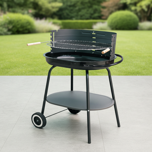 Luxurious Simple Adjustable Height Steel Iron <b>BBQ</b> Grill Outdoor Charcoal Portable Design Camping Patio Backyard Cooking Picnic - Product Image 1