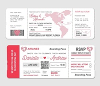Carte d'avion thermique directe personnalisée avec impression couleur sur les deux côtés