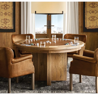 Table de poker professionnelle de casino en bois avec table de roulette de 18 pouces, 1 pièce, possibilité de personnaliser la table de poker pour les jeux de hasard