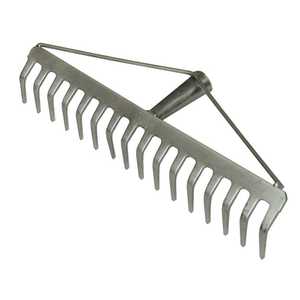 Râteau galvanisé à 14 dents avec manche naturel de 150 cm - Product Image 1