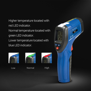CEM DT-8666 열 누출 감지기, 가청 경보 기능 비접촉식 적외선 온도계 온도 측정기 (판독값의 1%) - Product Image 4