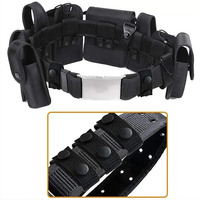 Ceinture multifonctionnelle à double boucle large réglable et durable pour sports de plein air, camping, randonnée et tactique