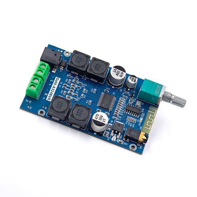 8-24V Amplifiers Board TPA3118 Stereo Audio Wireless Digital Power Amplifier 2x30W Gold -314bvr