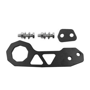 Crochet de remorquage en alliage d'aluminium, 2 trous, universel, adapté aux voitures Suzuki Honda Fit GK5, crochet de remorquage pour pare-chocs arrière - Product Image 2