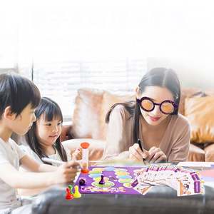 Funny Toys <strong>Pointless</strong> <strong>Board</strong> <strong>Game</strong> Google Eyes Painting English Glasses DIY You Draw I guess Children's Puzzle Table Funny Toys - Product Image 2