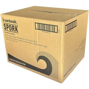 Cucharas de Polipropileno Resistentes para Camping, Color Negro, 1000 Unidades por Caja - Product Image 3