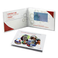 Nouvelle conception, meilleure carte de vœux musicale, cadeau souvenir, module lecteur personnalisé, écran LCD IPS, carte brochure vidéo 7 pouces