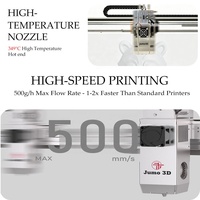 Mesin Printer 3D JUMO FDM Skala Besar Rangka Baja Baru, Single Extruder, Mendukung Power Resume, PLA ABS PETG, Prototyping, Garansi 1 Tahun