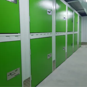 Unité de stockage autonome préfabriquée à faible coût en acier antirouille, isolée, avec casier d'accès doté d'une serrure électronique et d'une serrure à clé - Product Image 5