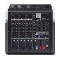 Système audio professionnel PTX-800D, équipement sonore PA, console de mixage DJ, 8 canaux, 1 sortie AUX, 99 effets DSP