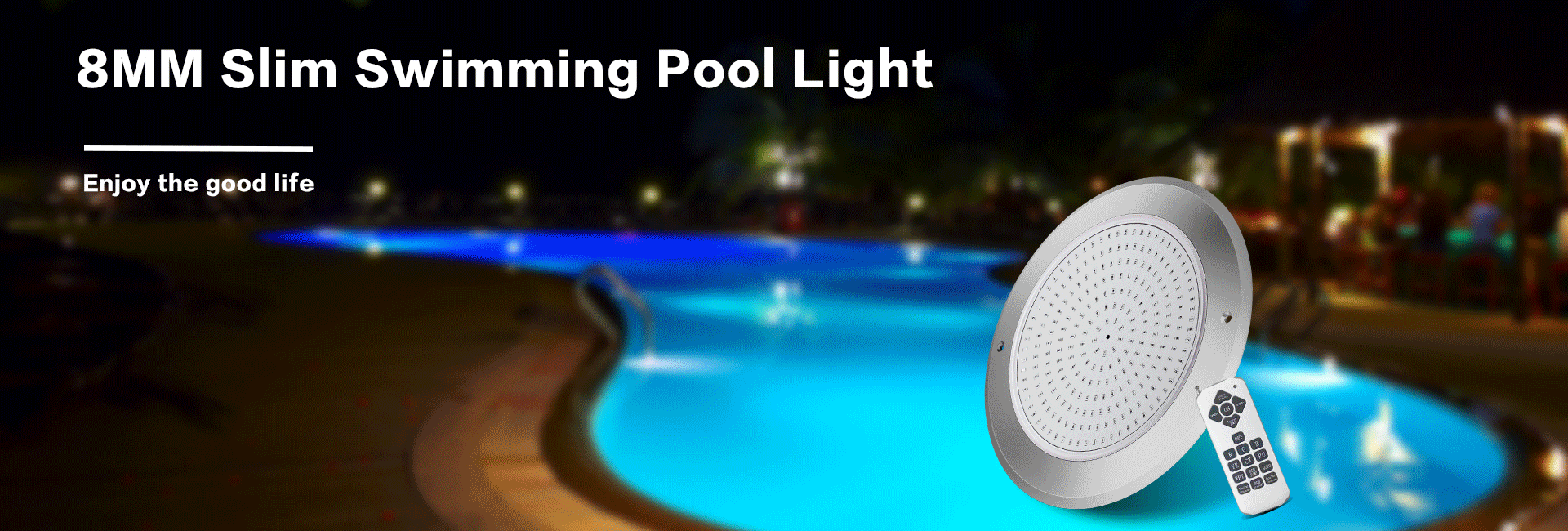 Description Picture 2 of itemUltra Slim 260mm Ip68 Waterproof 12V 25W 35W RGB Stainless Steel Underwater Wall Mounted Led Thin Swimming Pool Lighting