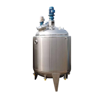 Cuve de mélange liquide agitée avec enveloppe de refroidissement pour jus de fruits, boissons, produits chimiques, homogénéisateur, émulsifiant