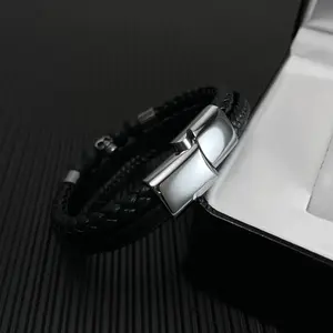 <span class=keywords><strong>OYA</strong></span> personalizza il Design Vintage in acciaio inossidabile con perline di teschio multistrato tessuto bracciale braccialetto di gioielli fabbrica all'ingrosso PH1512 - Product Image 6