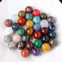 Boule de cristal polie naturelle, sphère, perles en vrac, boule de cristal blanche, pierre pour la décoration de la maison Feng Shui, bricolage
