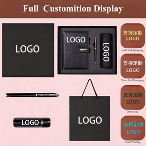 Custom Logo 2 in 1 Welcome Kit A5 Leather Notebook <b>Pen</b> Personalized Gift Set for Office Staff - Product Image 4