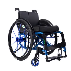 Портативная Сверхлегкая Прочная Складная Алюминиевая ручная Спортивная инвалидная коляска для дома