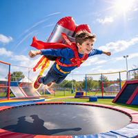 Jouet fusée gonflable en PVC pour enfants, modèle gonflable créatif et amusant de dessin animé