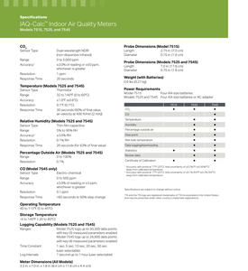 เครื่องวัดคุณภาพอากาศภายในอาคาร TSI 7545 IAQ-Calc - Product Image 3