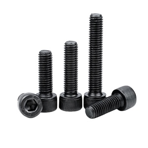 12.9 Grade Black Hexagon Socket <strong>Screws</strong> &amp; <strong>Bolts</strong> Fine <strong>Thread</strong> Cylindrical/Cup Head Metric M3 M5 M6 M8 - Product Image 1