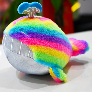 Fabbrica OEM/ODM Custom arcobaleno balena peluche-bambola di animali di pezza di alta qualità con Design colorato per i bambini regalo - Product Image 2