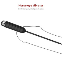 Vente en gros pour adultes : Plug urétral vibrant rechargeable 100% étanche, style œil de cheval fileté, longue longueur, jouets sexuels pour hommes gays