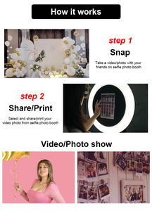 Stan foto Ipad Oval portabel Shell stok gudang AS tersedia cepat pengiriman Stan foto Selfie kios - Product Image 6