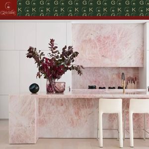 Îlot de cuisine en onyx rose pâle GOLDKING pour maison à plan ouvert, studio de <span class=keywords><strong>chef</strong></span>, suite d'hôtel et projets commerciaux - Product Image 6